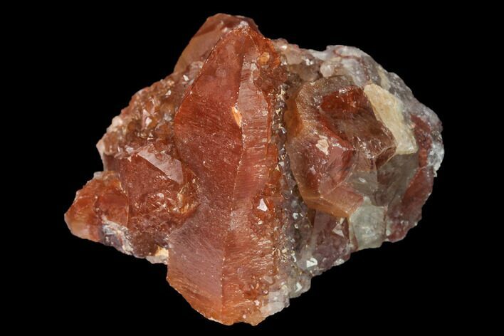 Natural, Red Quartz Crystal Cluster - Morocco #142922